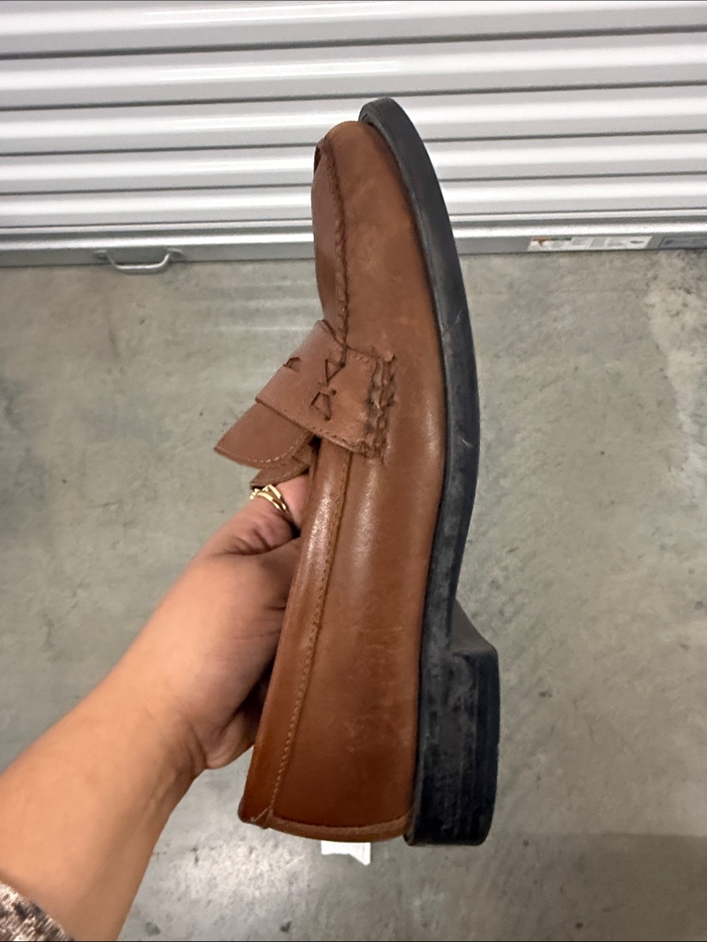 Classic Brown Leather Penny Loafers — Women's Slip-On Comfort - Picture 4 of 5